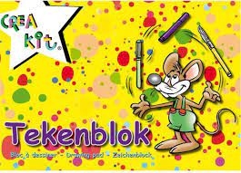 TEKENBLOK A4 24/ CREA-KIT GEEL ()